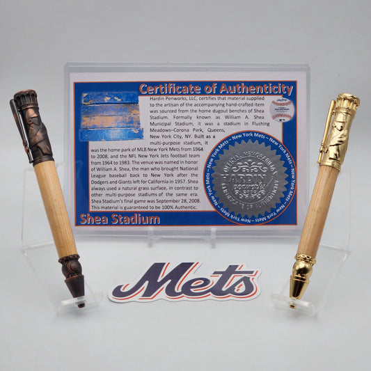New York Mets Pen – Made from Shea Stadium Seating · Baseball Kit Bolt-Action Pen · MLB Collectible · Mets Fan Gift