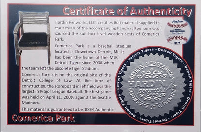 Detroit Tigers Comerica Park | Detroit Tigers Souvenir Pen | Stadium Seat Pen | Baseball | Collectible | MLB | | Tigers Fan Gift
