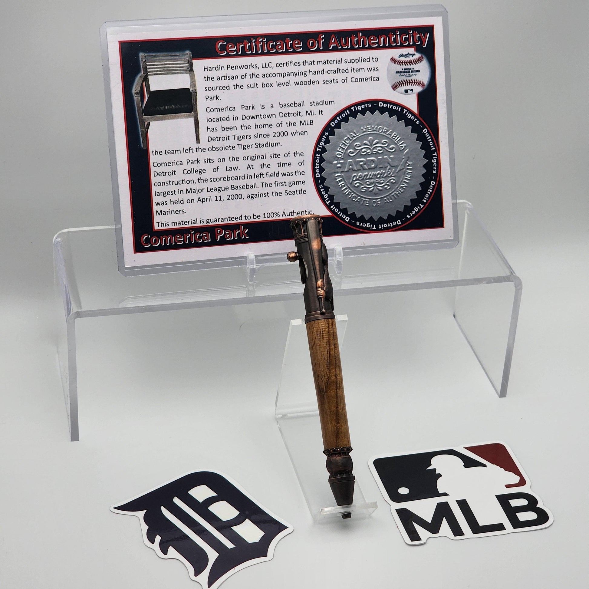 Detroit Tigers Comerica Park | Detroit Tigers Souvenir Pen | Stadium Seat Pen | Baseball | Collectible | MLB | | Tigers Fan Gift