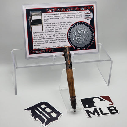 Detroit Tigers Comerica Park | Detroit Tigers Souvenir Pen | Stadium Seat Pen | Baseball | Collectible | MLB | | Tigers Fan Gift