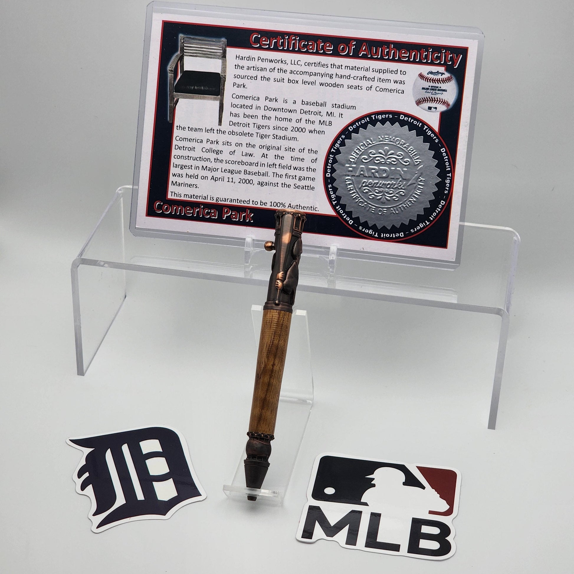 Detroit Tigers Comerica Park | Detroit Tigers Souvenir Pen | Stadium Seat Pen | Baseball | Collectible | MLB | | Tigers Fan Gift