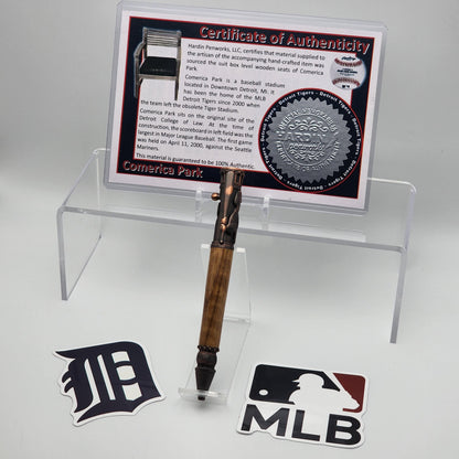 Detroit Tigers Comerica Park | Detroit Tigers Souvenir Pen | Stadium Seat Pen | Baseball | Collectible | MLB | | Tigers Fan Gift