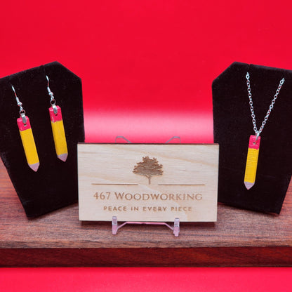 Pencil Earrings | Teacher Earrings | Teacher Gift | Teacher Appreciation | Back to School | Dangle Earrings