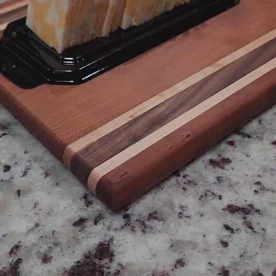 Cherry Cutting Board · Maple & Walnut Accents · Handmade in Tennessee · Chef Gift · Heirloom Kitchen Art