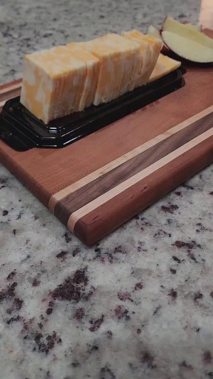 Cherry Cutting Board · Maple & Walnut Accents · Handmade in Tennessee · Chef Gift · Heirloom Kitchen Art