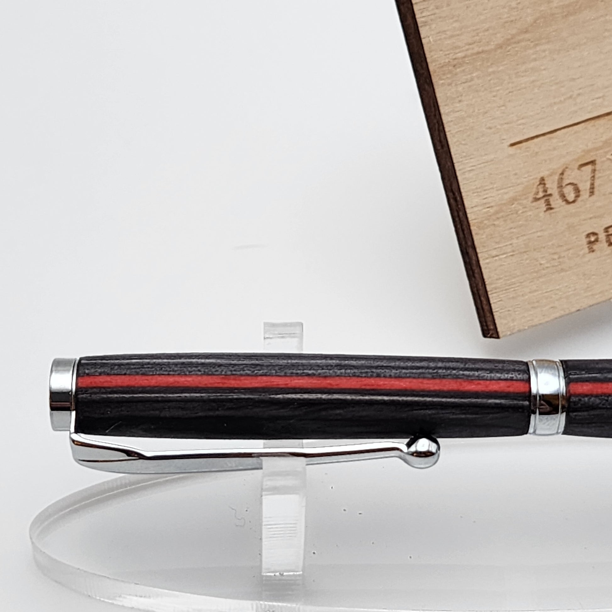 Thin Red Line Pen | Firefighter | Firefighter Gift | Turned Pen | Artisan Pen | Handcrafted