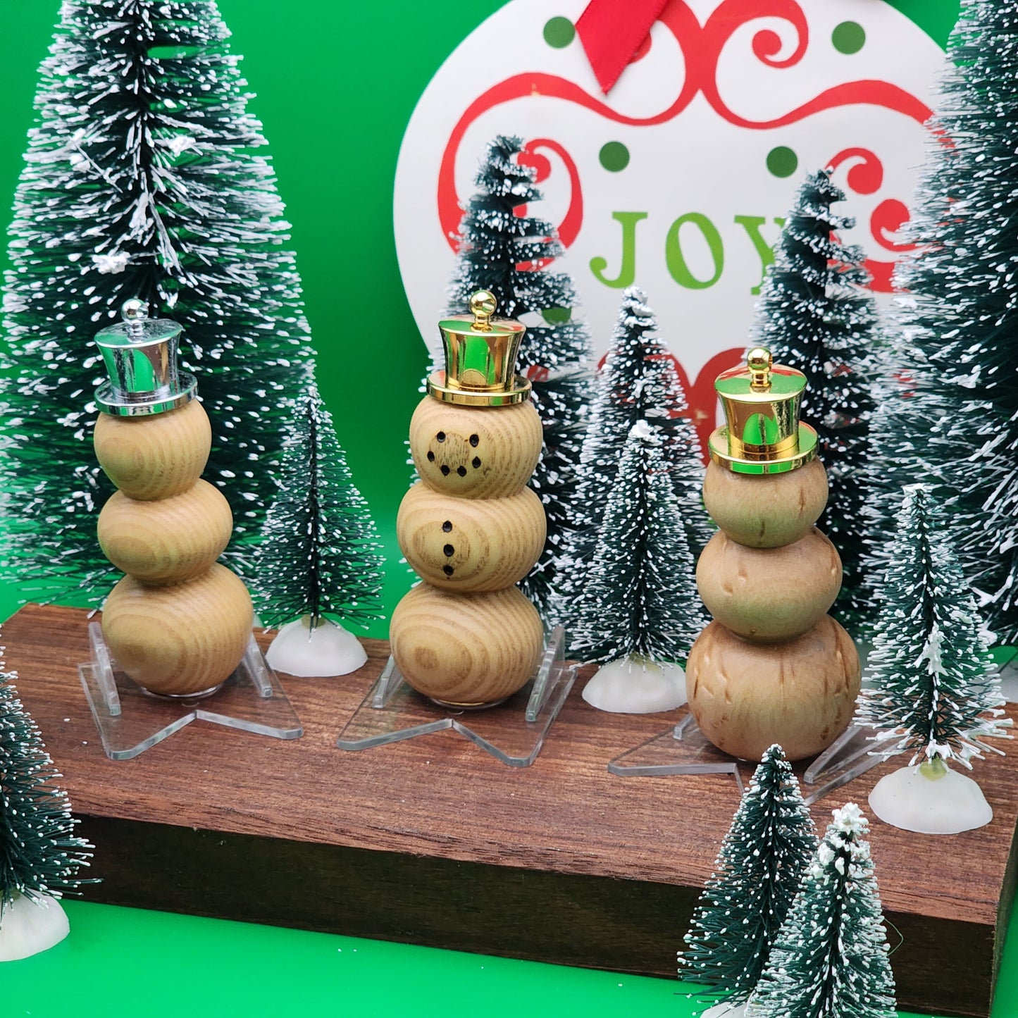 Snowman Ornament | Christmas Decoration | Festive | Birdseye Maple