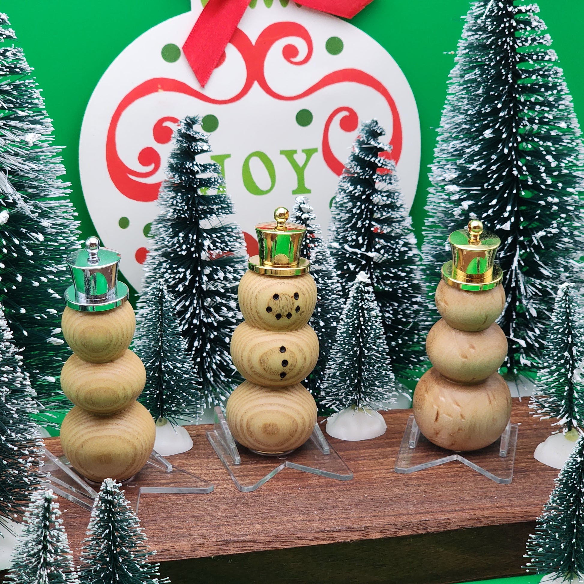 Snowman Ornament | Christmas Decoration | Festive | Birdseye Maple